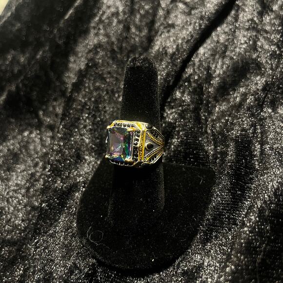 Multi color gem Ring - Picture 1 of 2